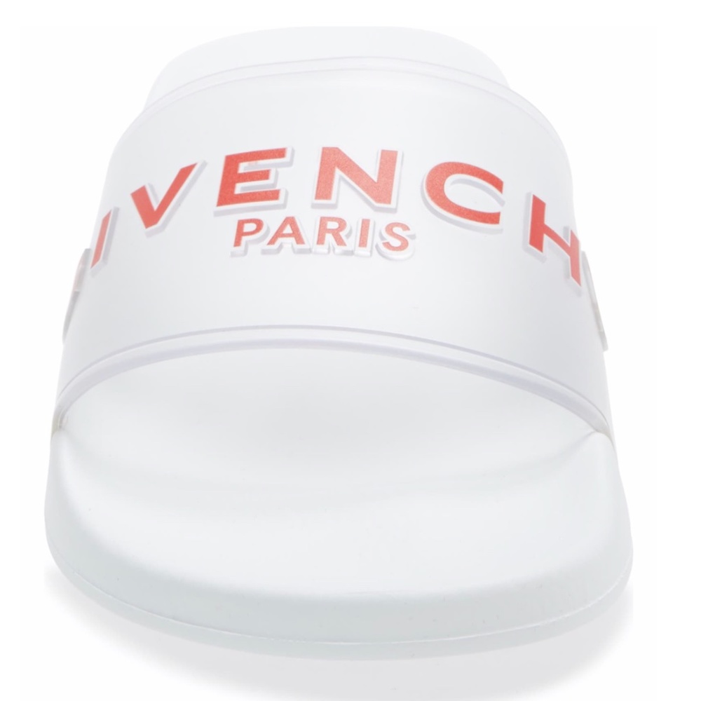 Givenchy Logo Slide Transparent/Red Sandal 40 / 10 - Picture 4 of 6
